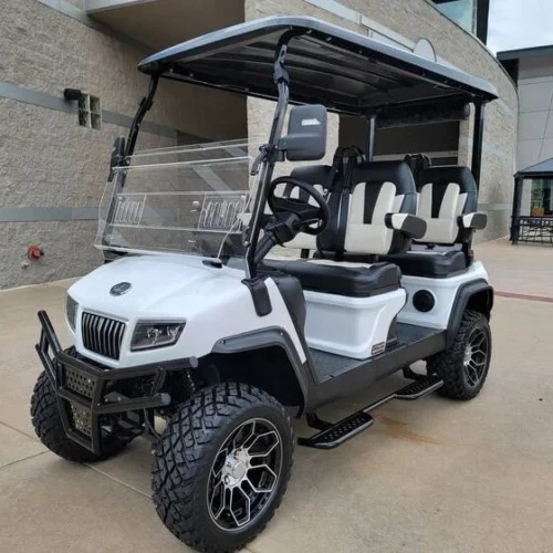 2024 Evolution D5 Maverick 4 – Street Legal Golf Cart – Pearl White