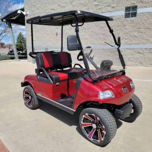 2024 Evolution Classic 2 Plus- Street Legal Golf Cart – Flamenco Red